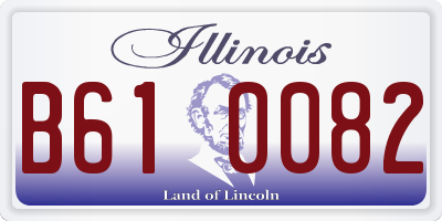 IL license plate B610082