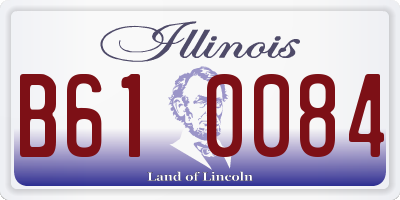 IL license plate B610084