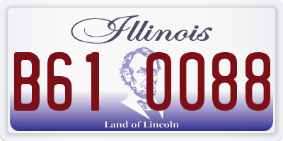 IL license plate B610088