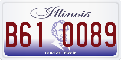 IL license plate B610089