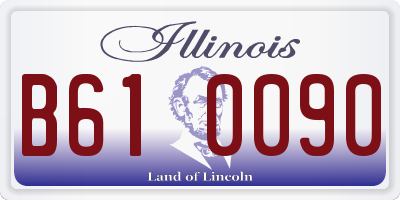 IL license plate B610090