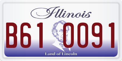 IL license plate B610091