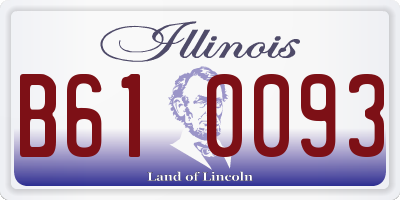 IL license plate B610093