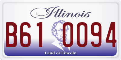 IL license plate B610094