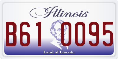 IL license plate B610095