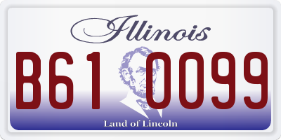 IL license plate B610099
