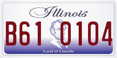 IL license plate B610104