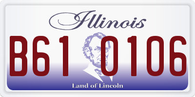 IL license plate B610106