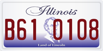 IL license plate B610108