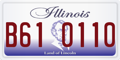 IL license plate B610110