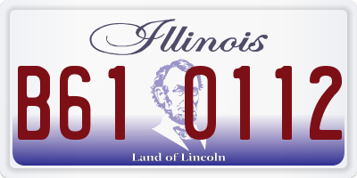 IL license plate B610112