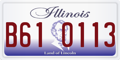 IL license plate B610113