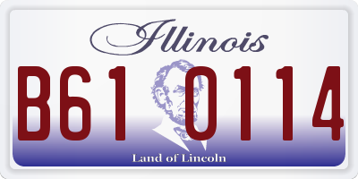 IL license plate B610114