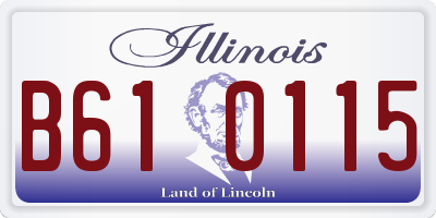 IL license plate B610115