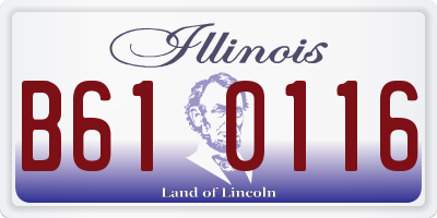 IL license plate B610116