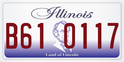 IL license plate B610117