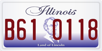 IL license plate B610118