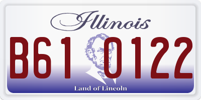 IL license plate B610122