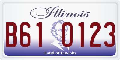 IL license plate B610123