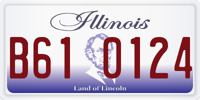IL license plate B610124