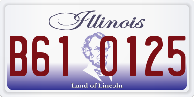 IL license plate B610125