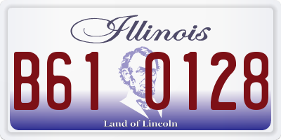 IL license plate B610128