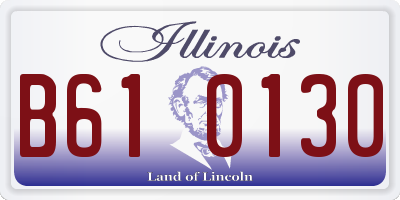 IL license plate B610130
