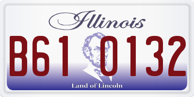 IL license plate B610132