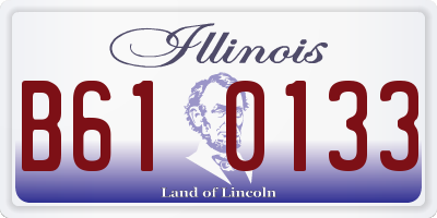 IL license plate B610133