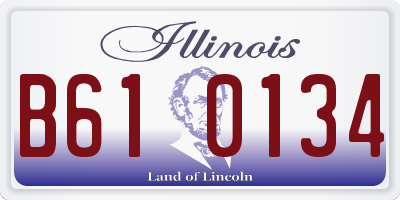 IL license plate B610134