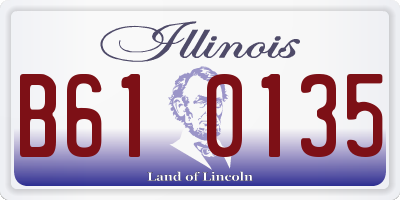 IL license plate B610135