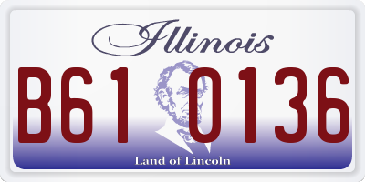 IL license plate B610136