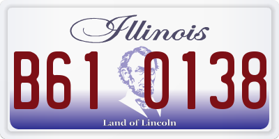 IL license plate B610138