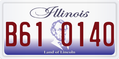 IL license plate B610140