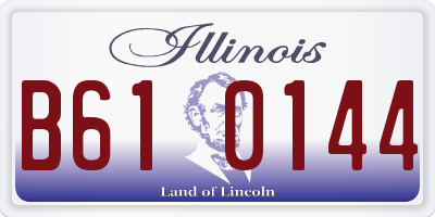 IL license plate B610144