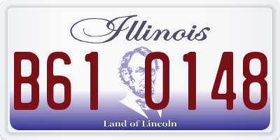 IL license plate B610148