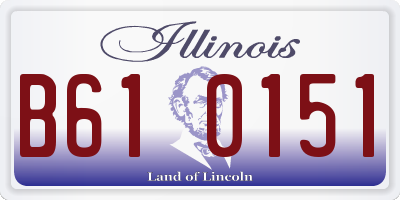 IL license plate B610151