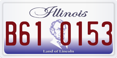 IL license plate B610153