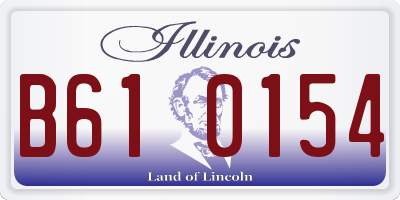 IL license plate B610154