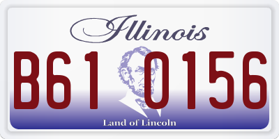 IL license plate B610156