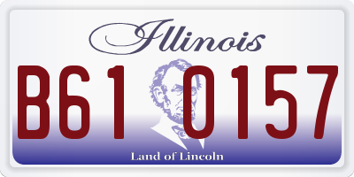 IL license plate B610157