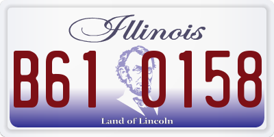 IL license plate B610158