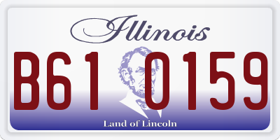 IL license plate B610159