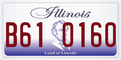 IL license plate B610160
