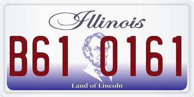 IL license plate B610161