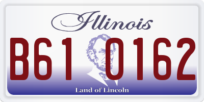 IL license plate B610162