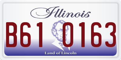 IL license plate B610163