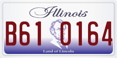 IL license plate B610164