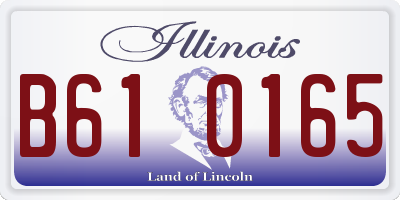 IL license plate B610165