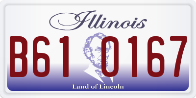 IL license plate B610167